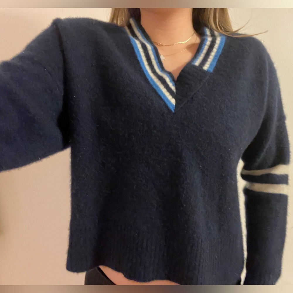 Navy Autumn Cashmere Sweater